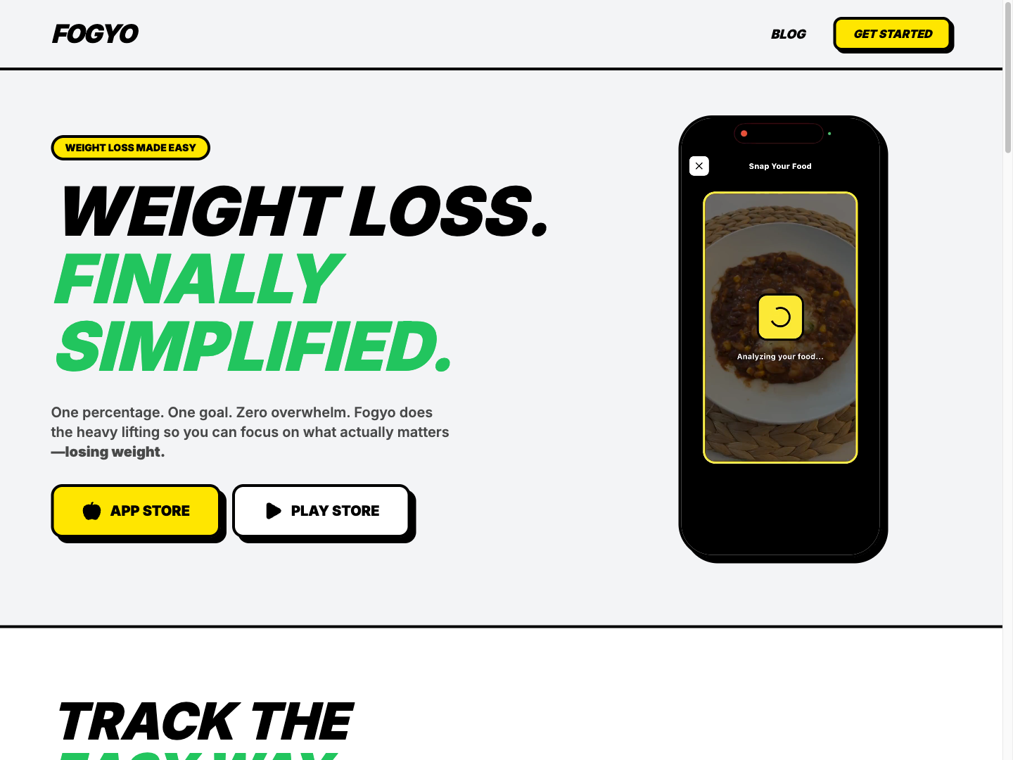 Fogyo weight loss mobile app